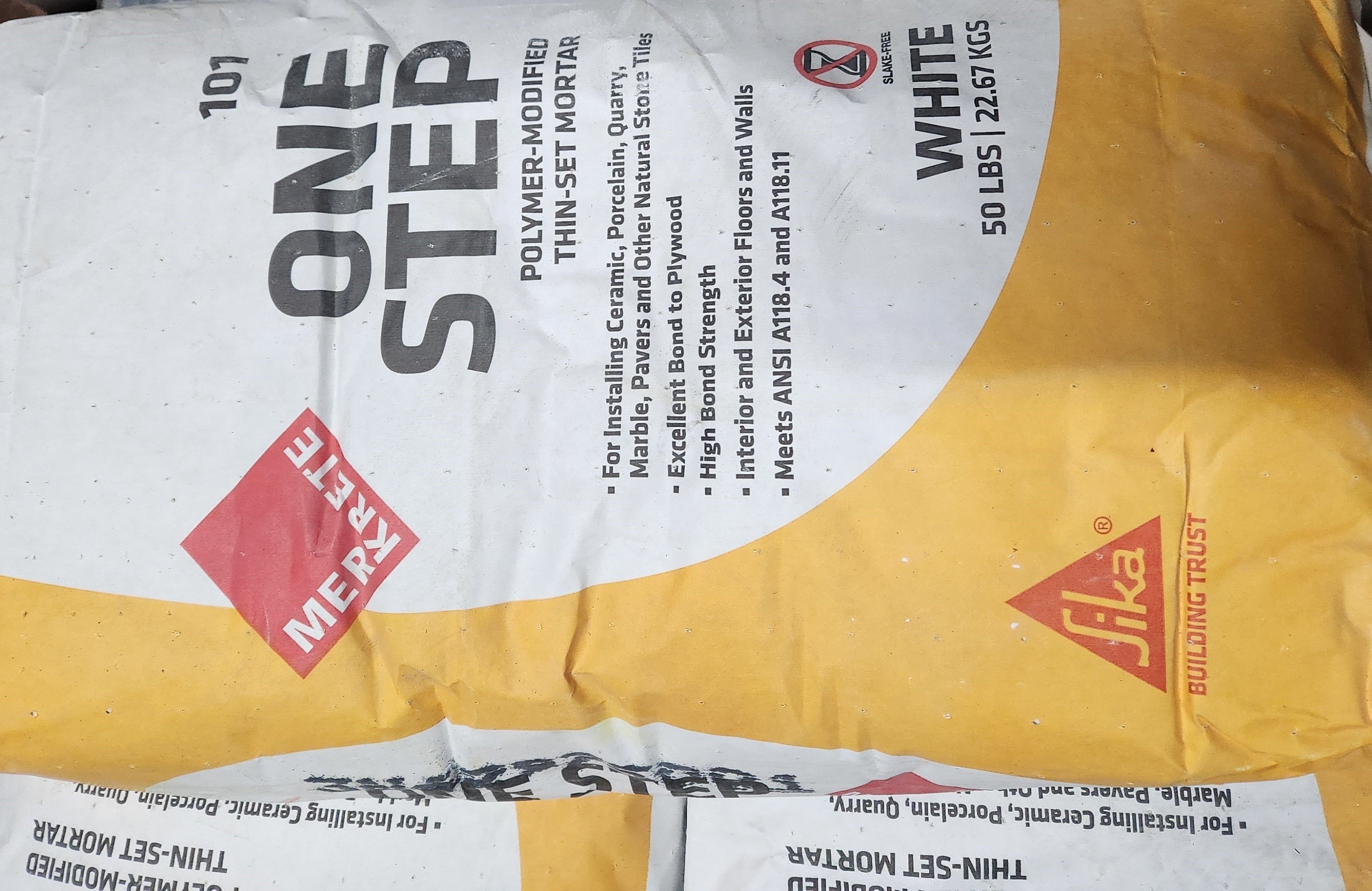 Merkrete Thinset One Step 50lbs Timeless Tile NYC