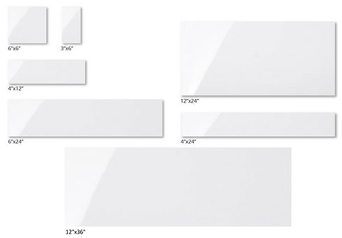 Porcelain Tile White Rectified Wall Tile Series