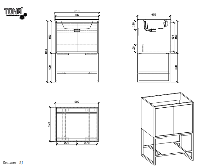 iStyle V9006 Allen Vanity