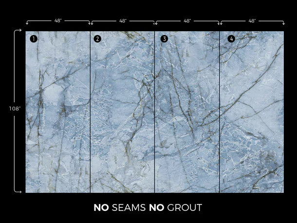 ATLANTIS BLUE Marble Look Panel