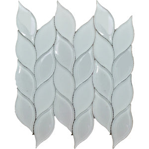 Imagery Glass Water Jet Leaf BWL01-5 Gray