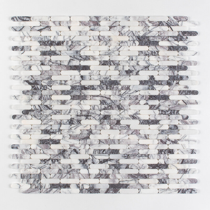 Lilac Honed Pill Marble Mosaic (MYS)