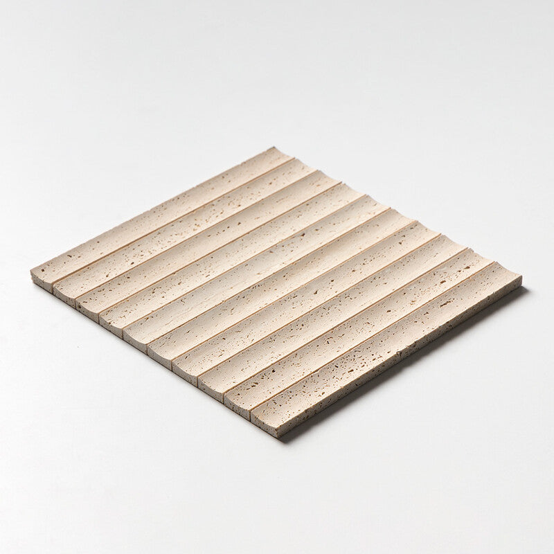 Ivory Unfilled Ion Marble Mosaic (MYS)