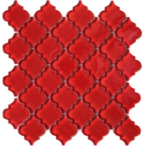 Imagery Glass Water Lantern Red