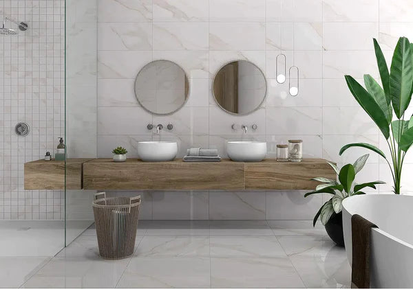 Ecotile  White Marbles   Series