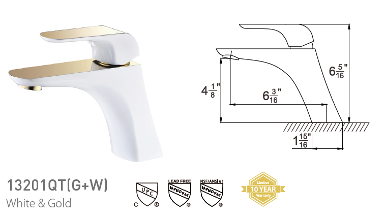 Pasgo 13201QT Gold and White