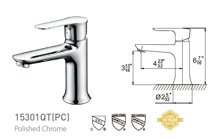 Pasgo 15301QT Polished Chrome