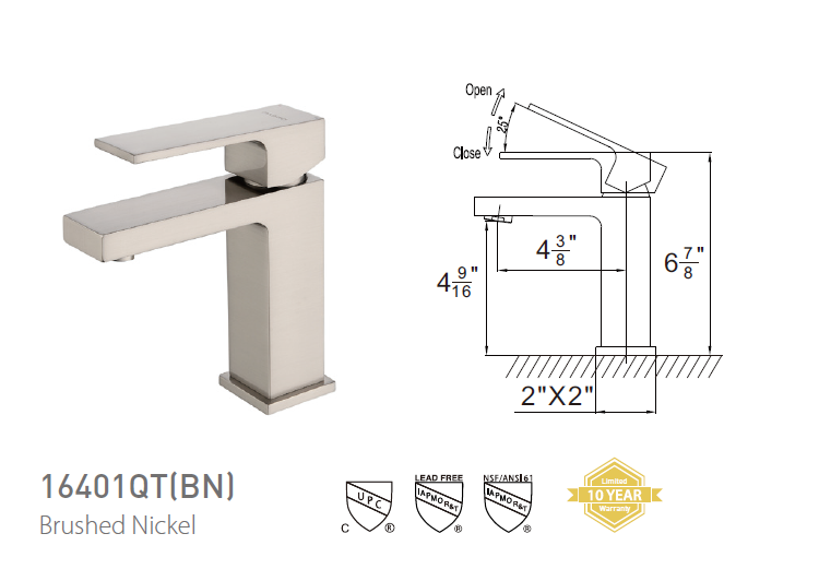 Pasgo 16401QT Brushed Nickel