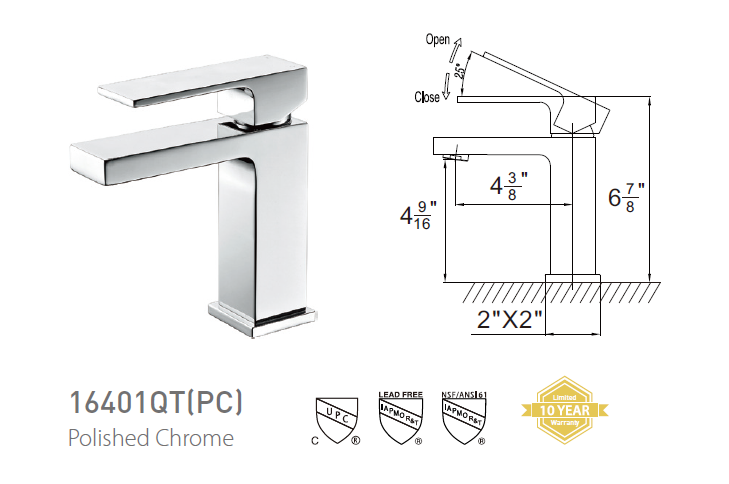 Pasgo 16401QT Polished Chrome