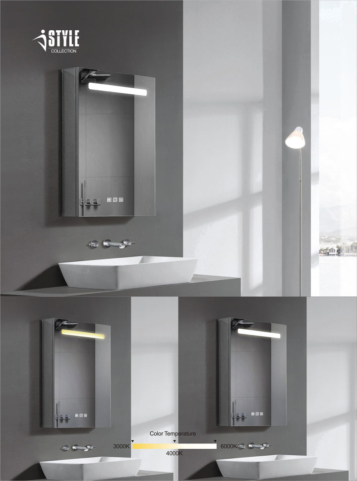 iStyle LED Aluminum Medicine Cabinet LED-AMC