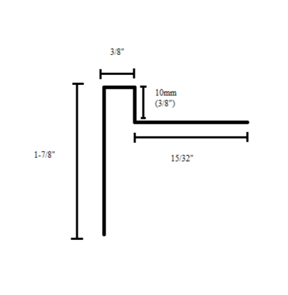Stair Nosing Anti-Slip Step Tread Metal 8 feet