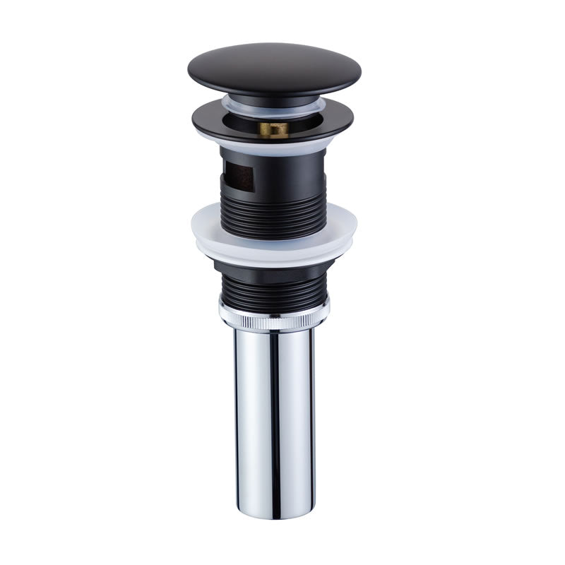Brass pop Up with Overflow - Matte Black DR5007(MB)