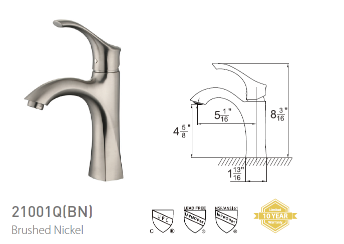 Pasgo 21001Q Brushed Nickel