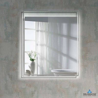 Alpha 30 Inch LED Illuminated Backlit Mirror