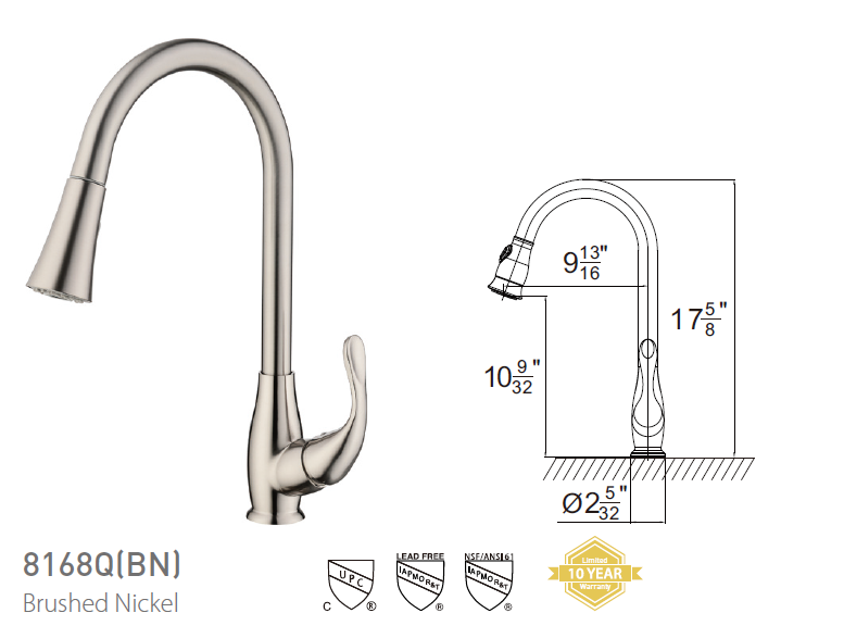 Pasgo 8168Q Brushed Nickel