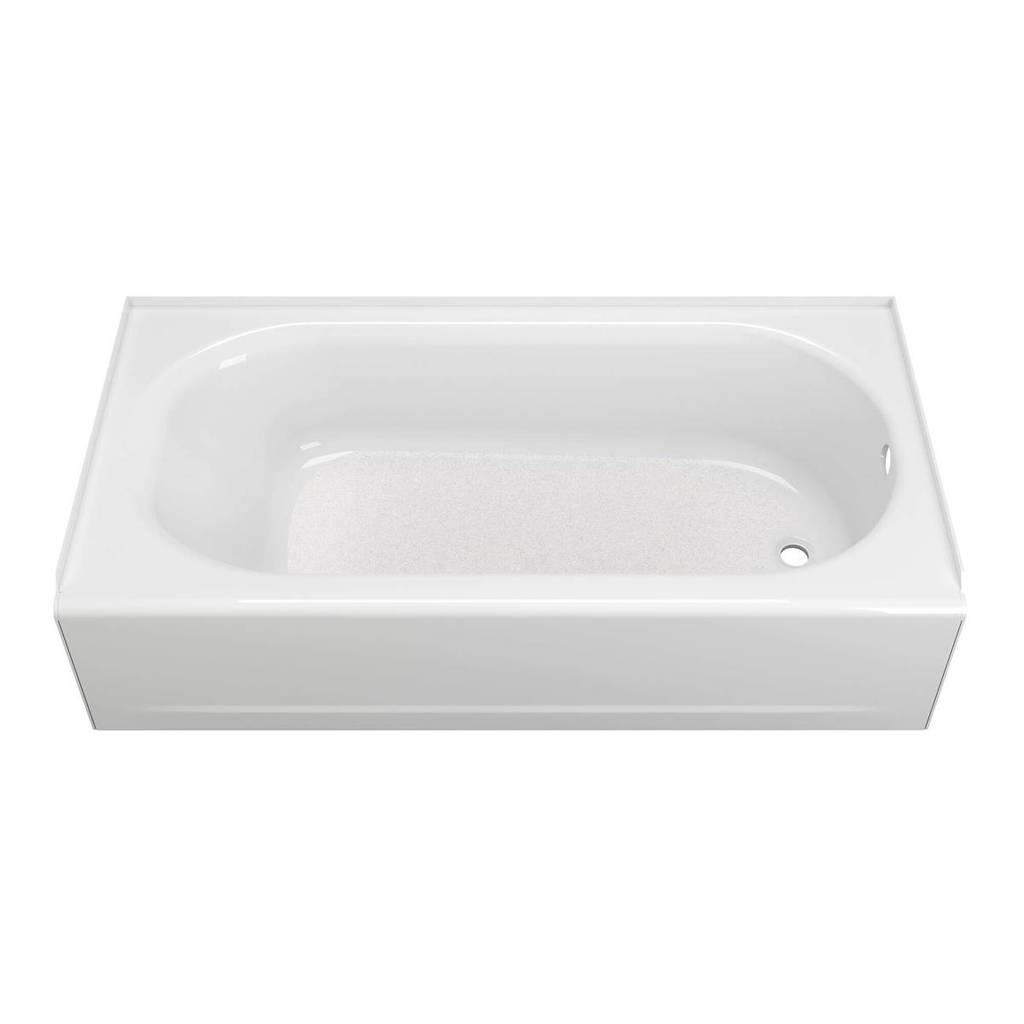 American Standard Princeton 60" x 30" Americast Above-Floor Rough-In Bathtub with Right Drain and Built-In Overflow 2393202ICH.020