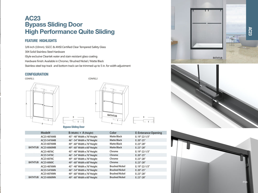 iStyle Shower Door AC23 Series