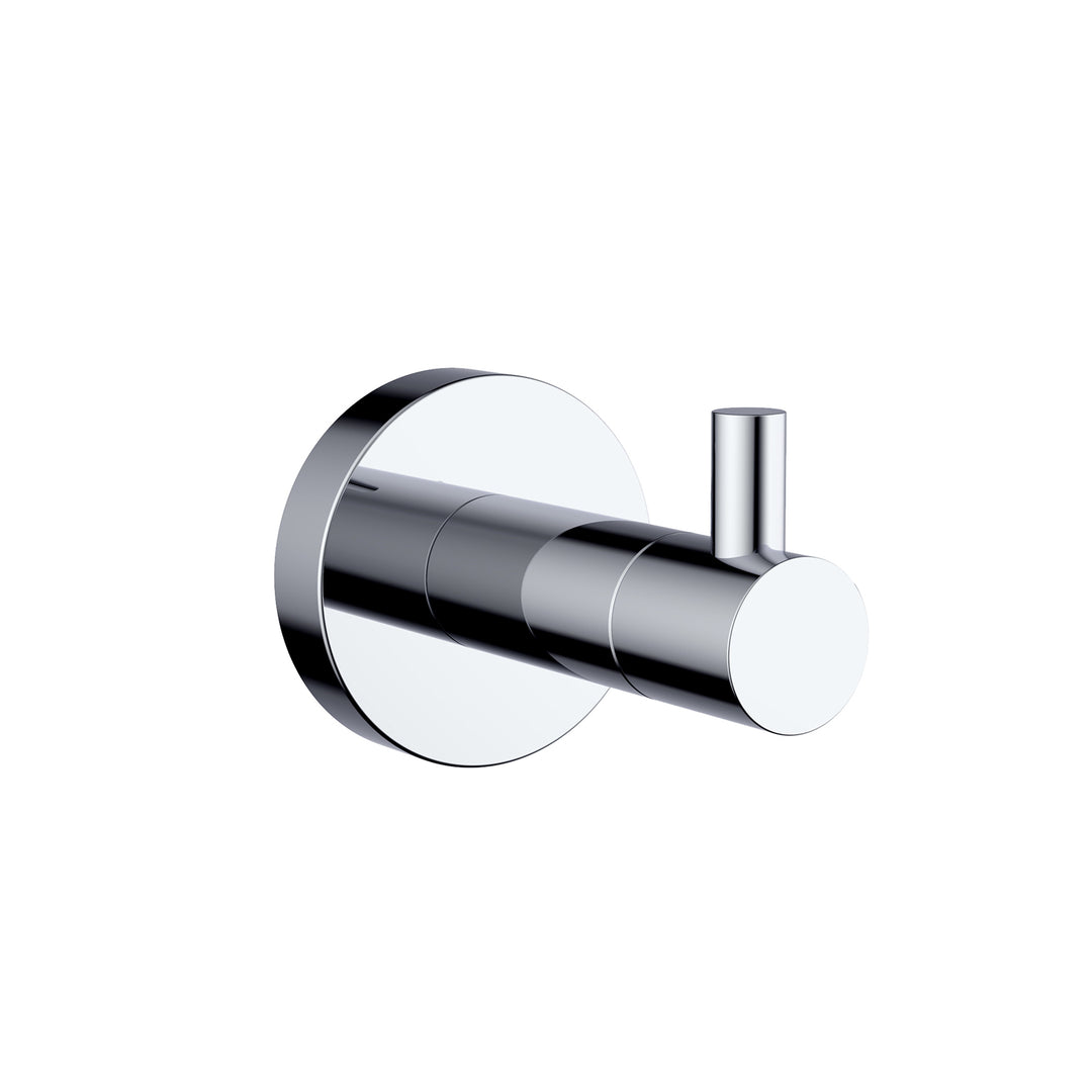 Lexora Bagno Nera Stainless Steel Robe Hook, Chrome Finish LRH16152PC