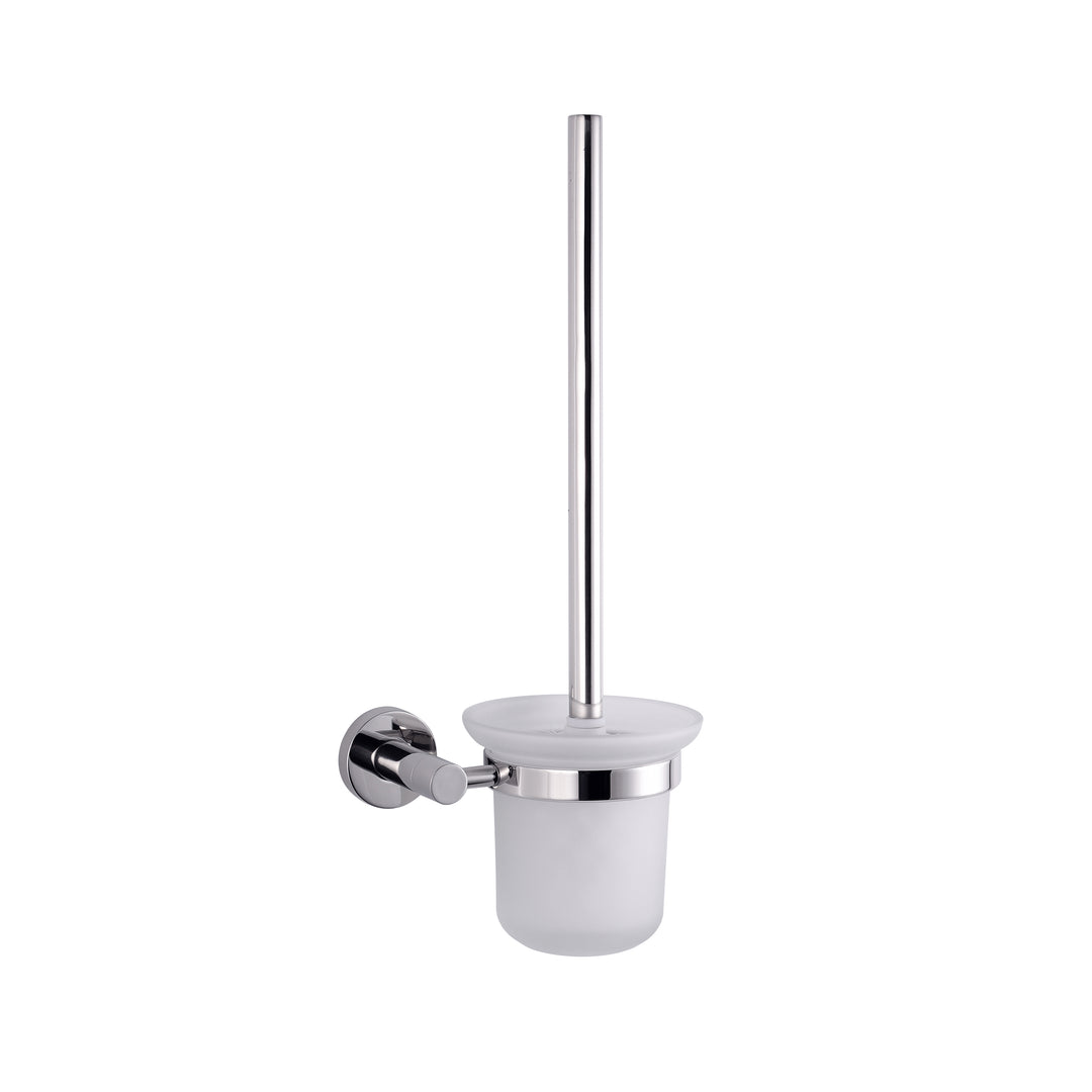Lexora Bagno Nera Stainless Steel Toilet Brush, Chrome Finish LB16152PC