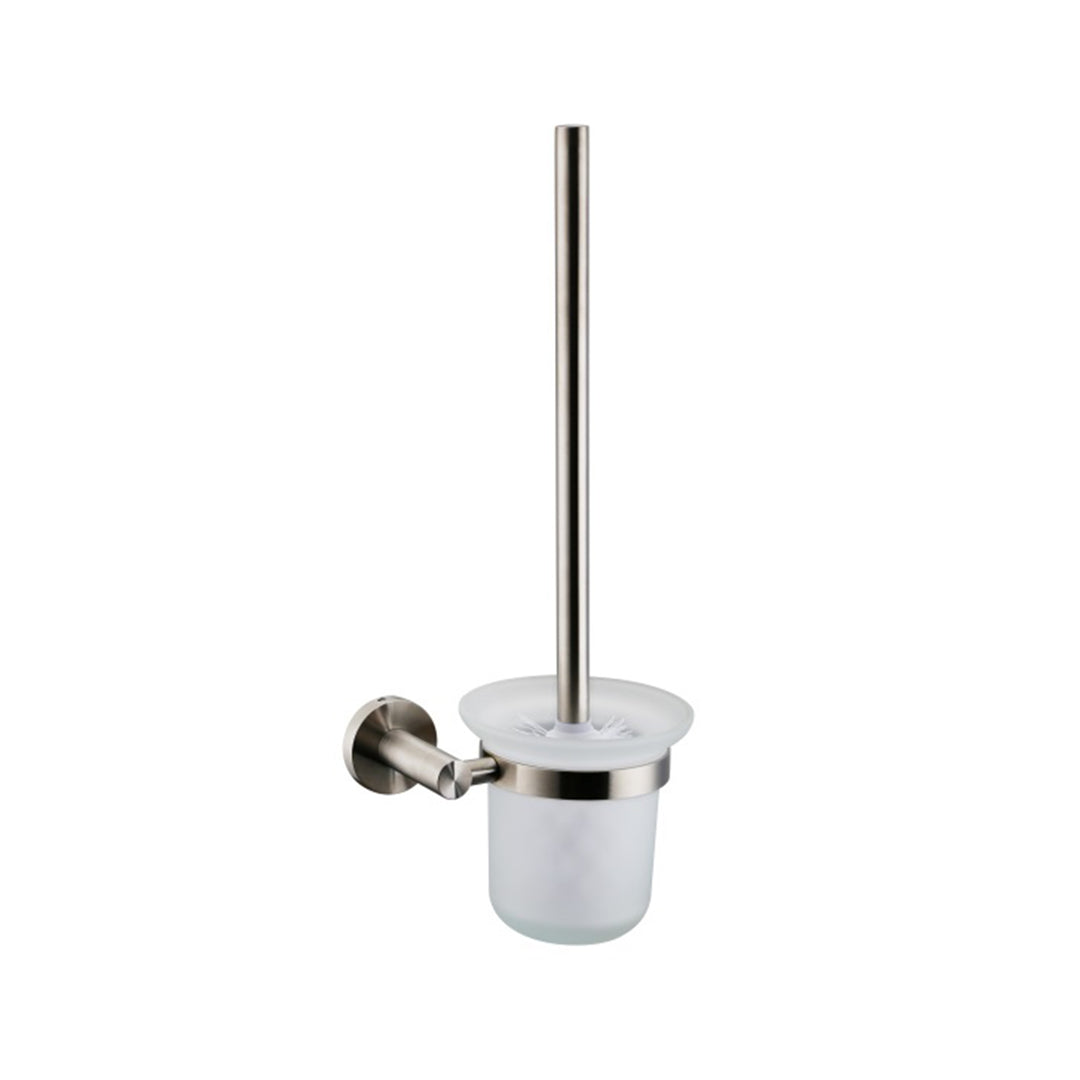 Lexora Bagno Nera Stainless Steel Toilet Brush, Satin Finish LB16152SN