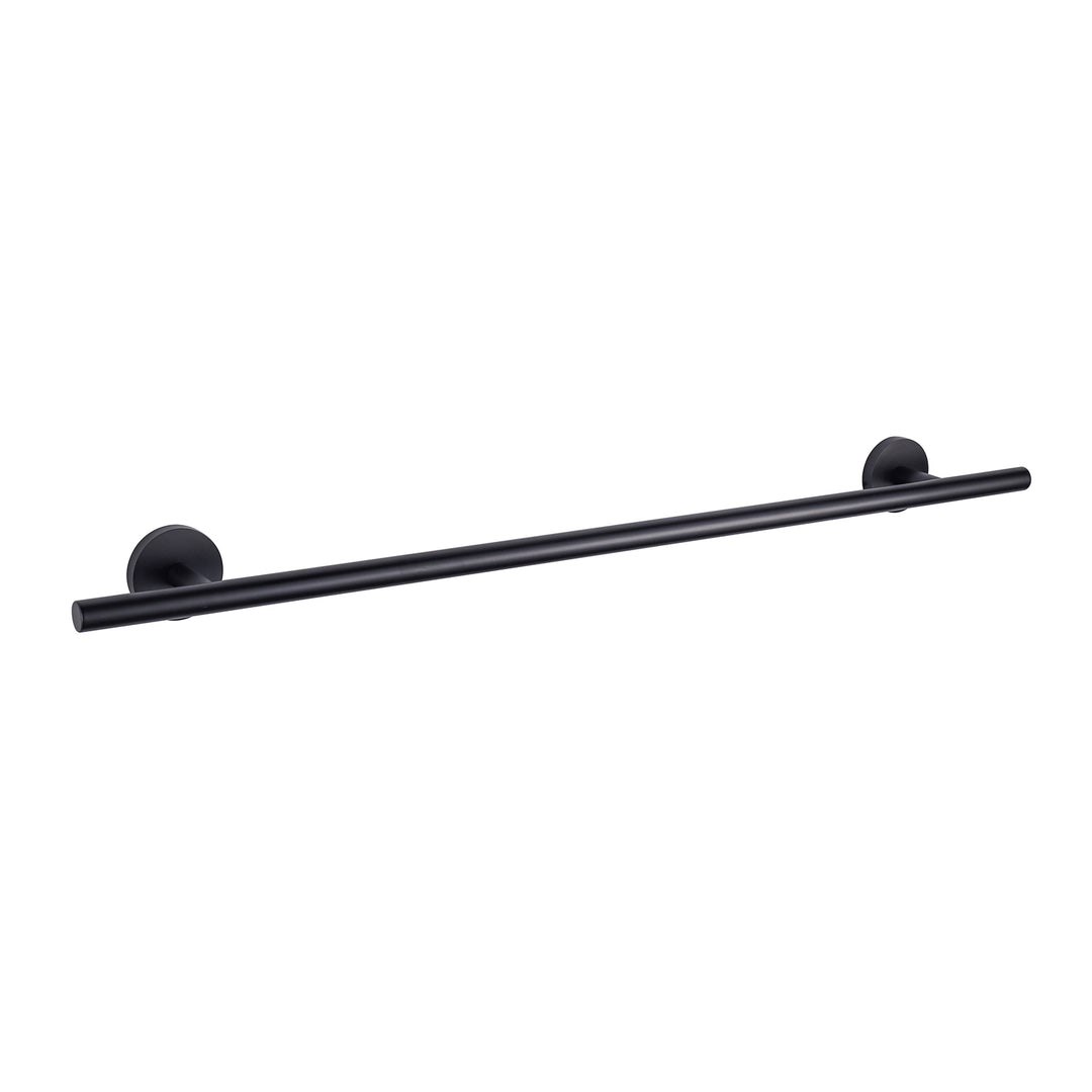 Lexora Bagno Nera Stainless Steel Towel Bar, Matte Black Finish