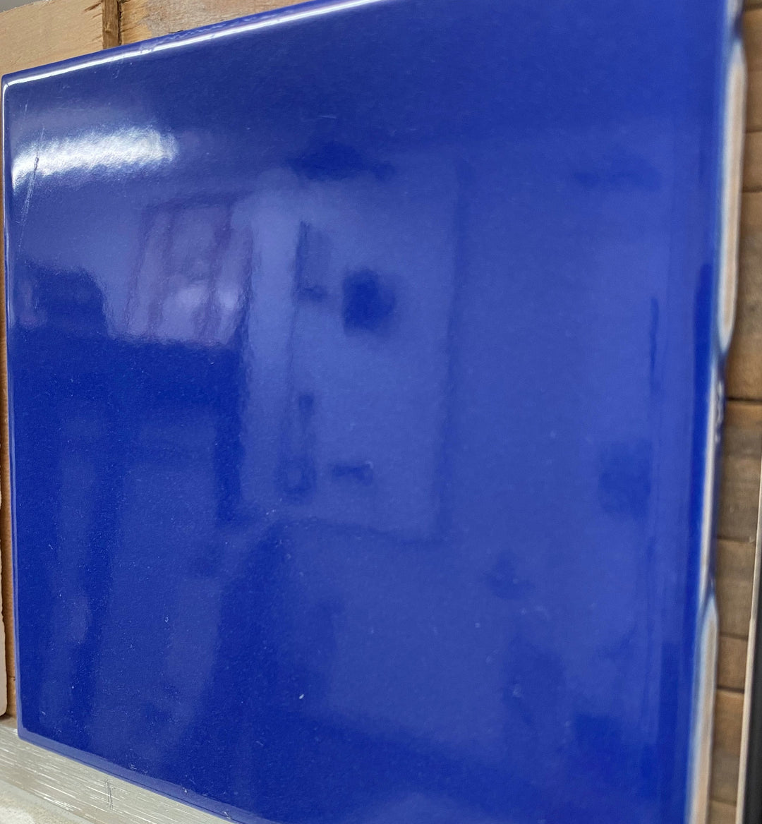 Metro Series Ceramic Wall Tile 4-1/4" x 4-1/4" Cobalt Blue Glossy