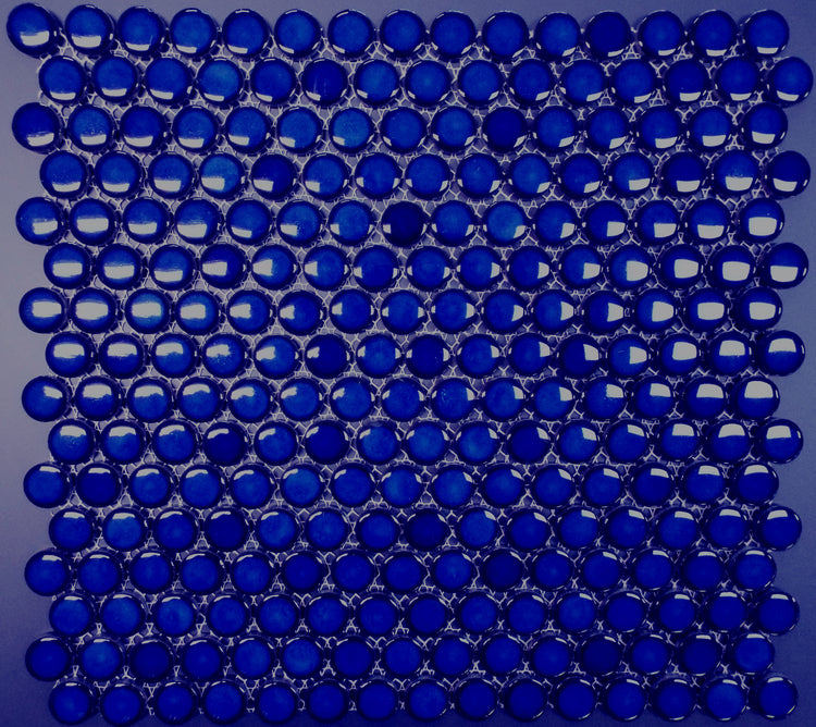 PNR 240 - 3/4" Cobalt Blue Shiny Penny Round