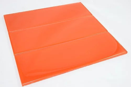 Elegant Mosaic GHB119 Fire Orange 4" x 12"