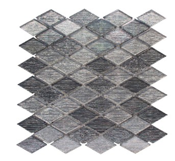 Merola Tile Galaxy Silver Rhombus on 12" x 12"
