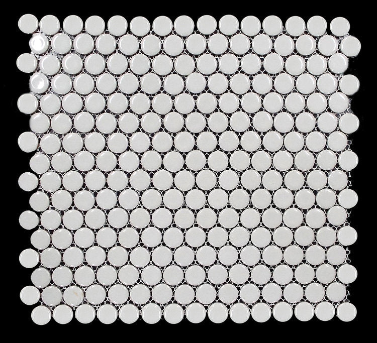 PNR 1112 - 3/4" Grey Shiny Penny Round