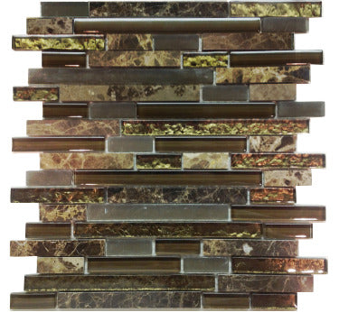 Imagery Glass IMGGSF-1040-RS Crescent Ridge 5/8" Random Strips Mosaic