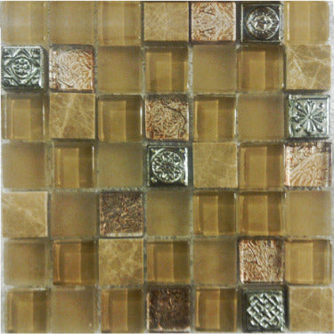 Imagery Glass IMGWSG-1699 Atesia 3/4" x 3/4" on 12" x 12"
