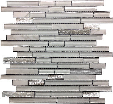 Imagery Glass IMGWSG-7600-RS White Horse 5/8" Random Strips Mosaic