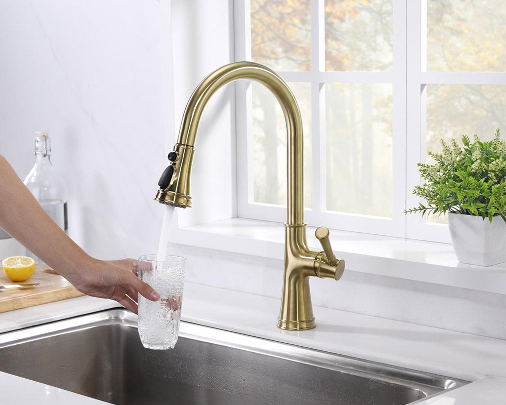 Oakland Kitchen Faucet KSK1129SG Satin Gold