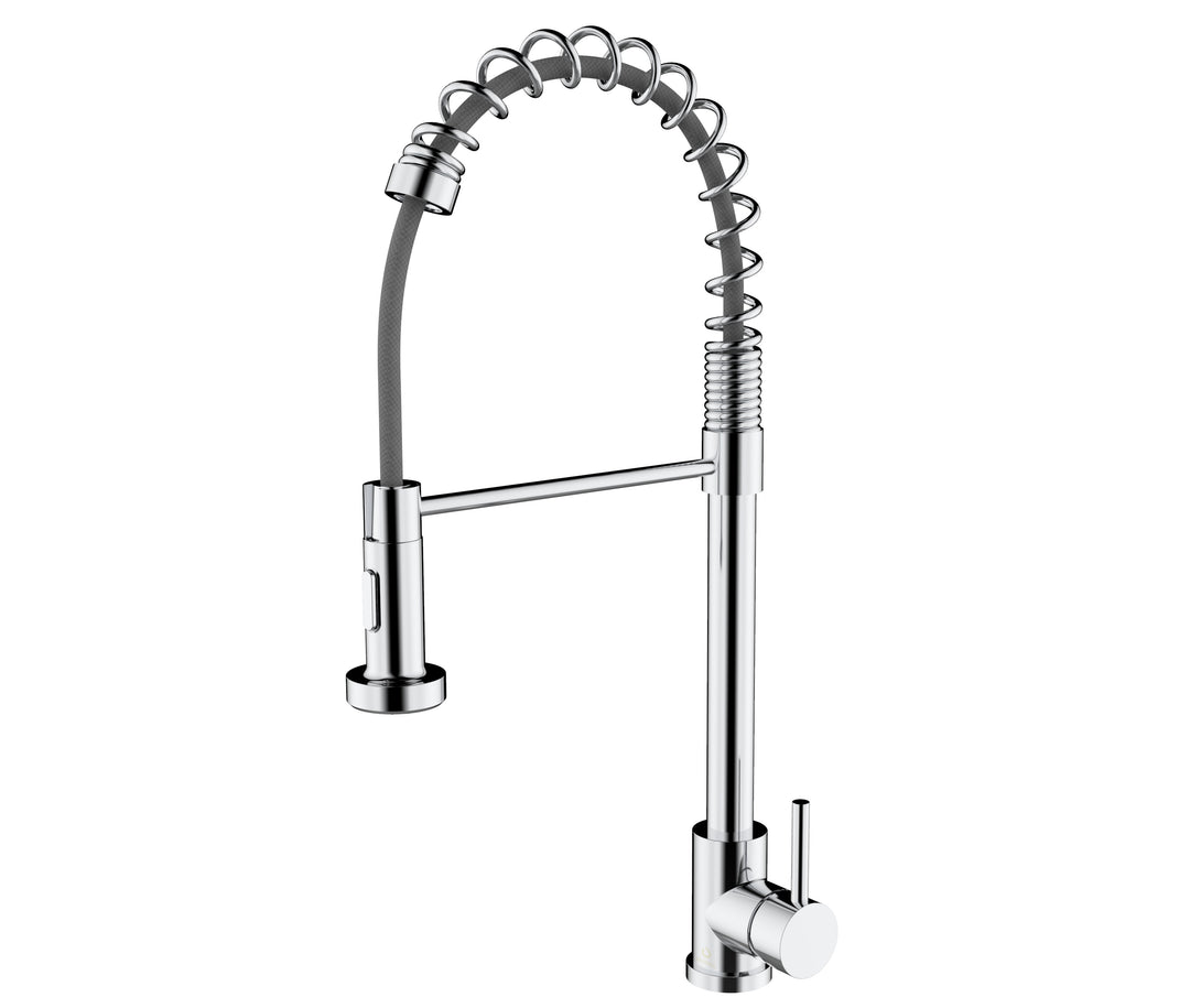 Lexora Lanuvio Brass Kitchen Faucet, Chrome Finish  LKFS6011CH