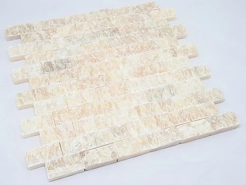Elegant Mosaic MC7 Honey Onyx 1" x 2" on 13" x 12"