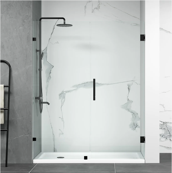iStyle Frameless Pivot Shower Door Mikos