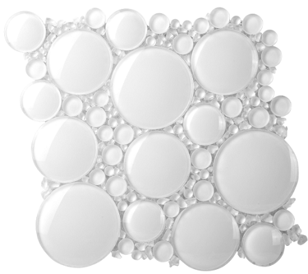 Iceberg Series Optic White Random on 12" x 12" ICEBRG-01ICEBERG