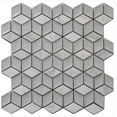 Princeton Tile Ice Crackled Blend Jazz White PC002