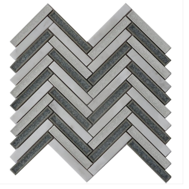 Princeton Tile Ice Crackled Blend Carrara PC008