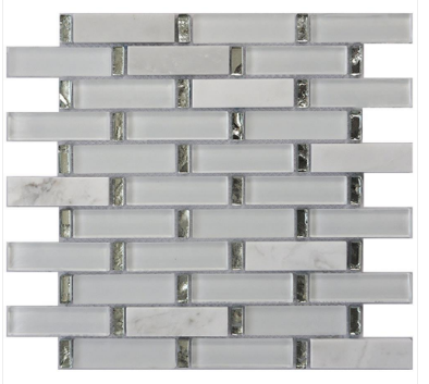 Princeton Tile Jazz White Blend Glass PG041