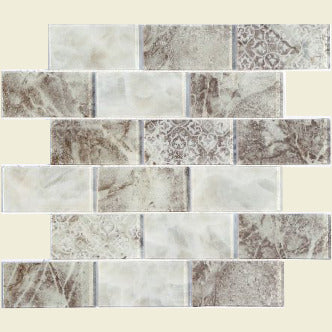 Imagery Glass PM-9801 Bohemian 2" x 4" Brick Ink Jet Glass