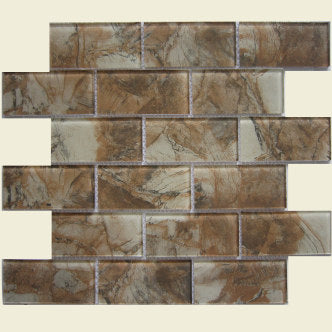 Imagery Glass PM-9805-1 Arcadian 2" x 4" Brick Ink Jet Glass