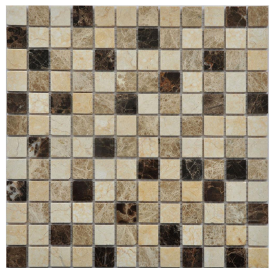 Princeton Tile Dark Emperador Blend Light Emperador/Crema Marfil PS021