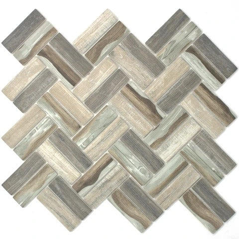 Multile REGL-07 Herringbone on 11.75" x 11.75"