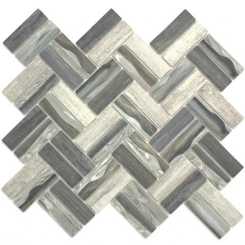 Multile REGL-08 Herringbone on 11.75" x 11.75"