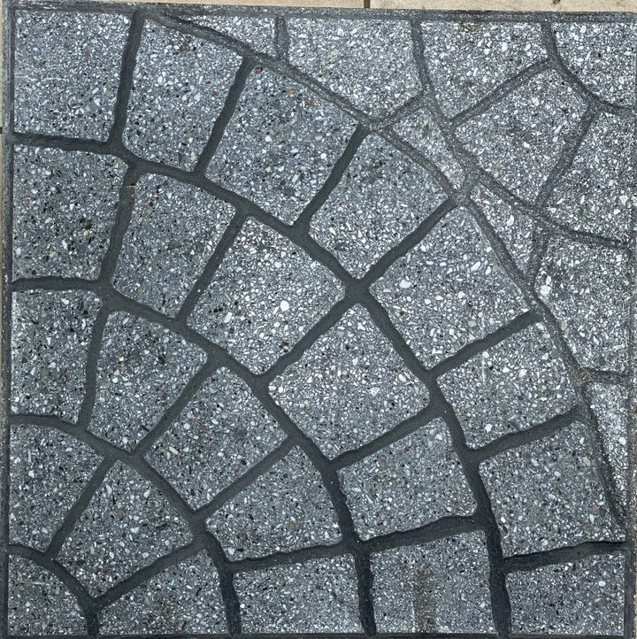 Concrete Paving Stone/Pavers UNI Round Charcoal 16" x 16"