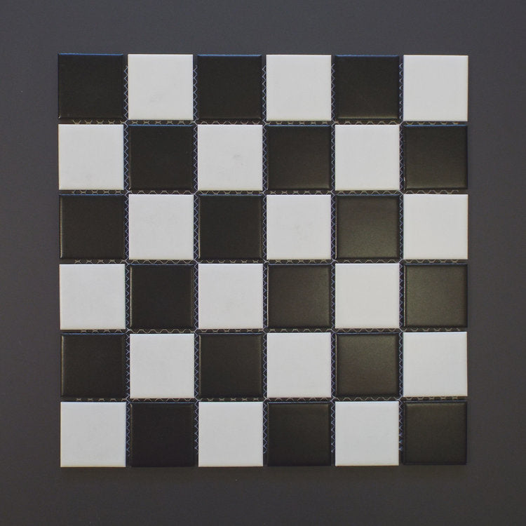 SQ 1035HP - 2"X2" Matte Blk & Wht