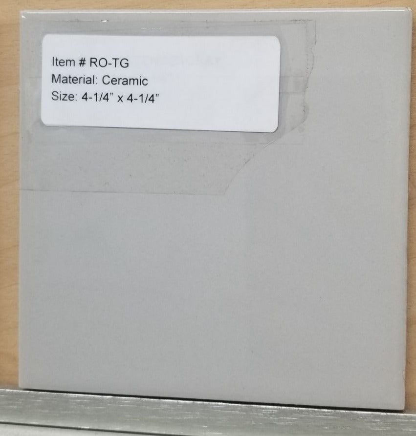 Metro Series Ceramic Wall Tile 4-1/4" x 4-1/4" Tender Gray Glossy