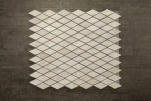 Elegant Mosaic WB13 Wooden Gray Diamond on 13" x 11.5"